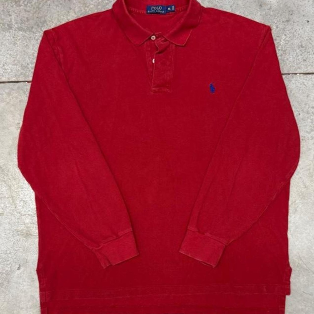 Polo Ralph Lauren Men's vintage polo rugby long sleeve shirt Sz XL